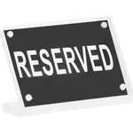 Buffet Sign Acrylic with Magnet Plate - Reserved