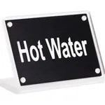 Buffet Sign Acrylic with Magnet Plate - Hot Water