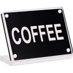 Buffet Sign Acrylic with Magnet Plate - Coffee