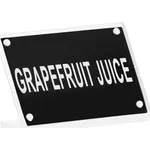 Buffet Sign Acrylic with Magnet Plate - Grapefruit Juice