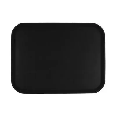 Rect Tray Plastic Non Slip 405x550mm Black