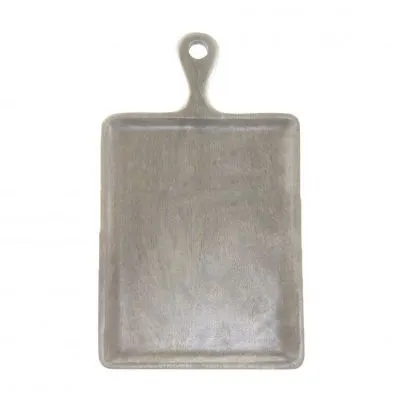 Chef Inox Rect Serving Board W/Hdl Mangowd 400x200mm Grey