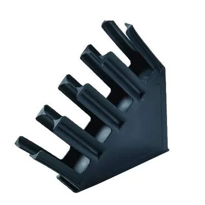 Chef Inox 4-Comp Vertical Cup Organiser 295x386x115mm Black