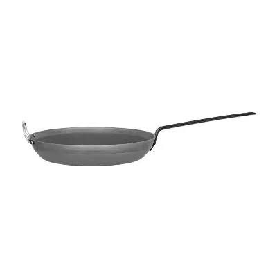 Frypan with Help Handle Black Steel 320x50mm