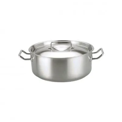 Casserole 18/10 17.2lt 360 X 170 Mm With Lid Elite