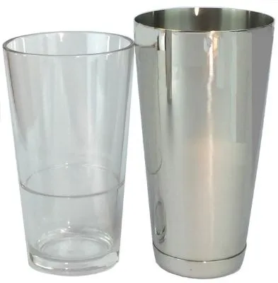 Boston Shaker 18/8 Stainless Steel Base Polycarb Mixing Glass