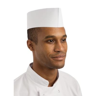 Disposable Forage Chefs Hat White - One Size [box 100]