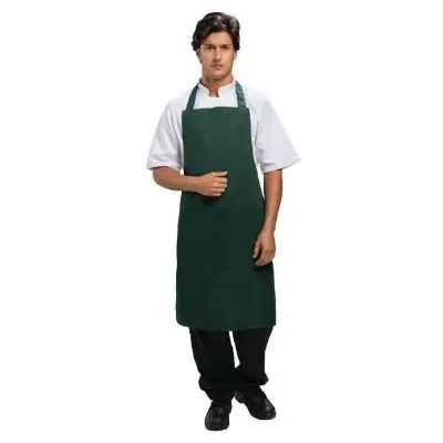 Edlp - Whites Bib Apron Polycotton Green