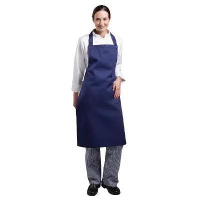 Edlp - Whites Bib Apron Polycotton Blue