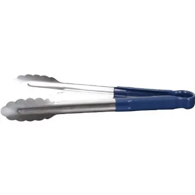 30cm Blue Handle Stainless Steel Utility Tong
