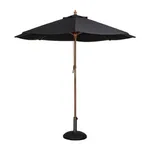 Bolero Round Outdoor Umbrella 2.5m Diameter Black