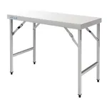 Vogue Folding Table St/St - 1800x600x900mm 70 3/4 X23 1/2 X35 1/2"