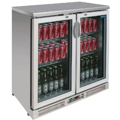 Polar Bar Stainless Steel Bar Fridge 180 Bottles ; Capacity: 223ltr