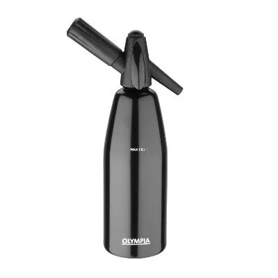 Olympia Soda Siphon Black - 1ltr