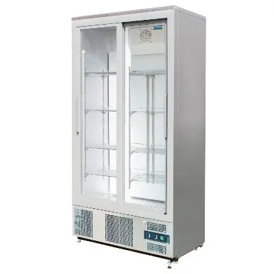 Polar G-Series Double Door Upright Back Bar Fridge Sliding St/St 490ltr