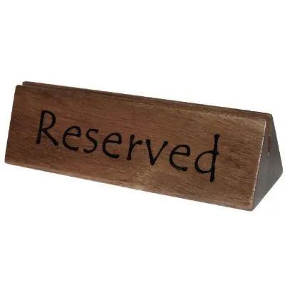 Wooden Reserved Sign/Menu Holder (pack 10)