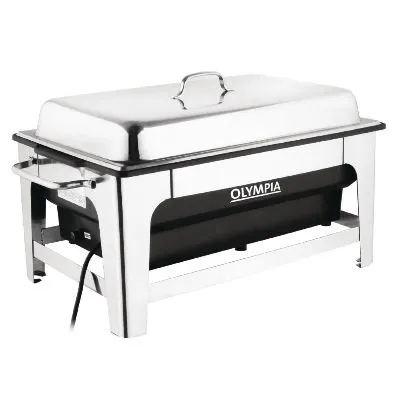 Olympia Electric Chafing Dish - 100mm Deep Pan With Stand