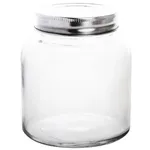 Vogue Glass Jar With St/St Lid - 84x100mm 330ml 12fl Oz (box 6)