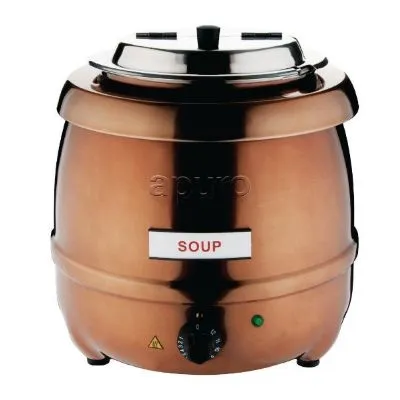 Apuro Copper Finish Soup Kettle - 10ltr