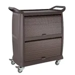 Vogue Polypropylene 3 Tier Trolley With Roller Doors