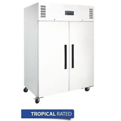 Polar G-Series Solid 2 Door Upright Freezer White Exterior - 1200ltr