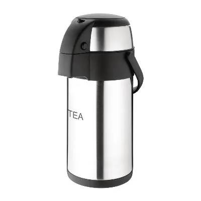 Olympia Pump Action Airpot St/St Double Wall - 3ltr 'tea'