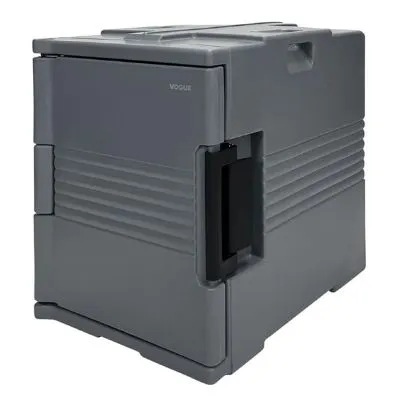 Vogue Insulated Pan Carrier - Holds  6 X1/1 X 65mm Pans, Front Load