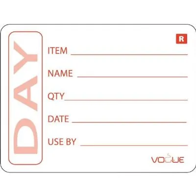Hygiplas Prepped Product Removable Labels [500 Pack]