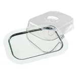 Rectangular Tray Stainless Steel With Cover - 44 X 31 X 9 Cm