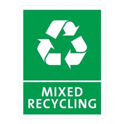 Mixed Recycling Label