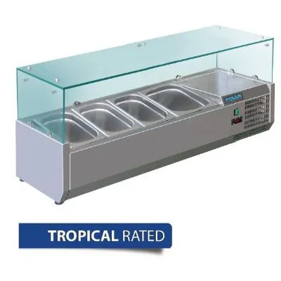 Polar G-Series Countertop Prep Fridge 3x 1/3gn & 1x 1/2gn