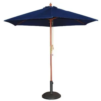 Bolero Navy Blue Round - 2.5m Pulley Parasol