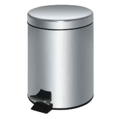 Stainless Steel Pedal Bin Silver 20ltr
