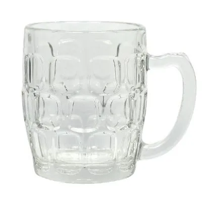 Beer Mug Dimple Handled — 285ml Pack 6