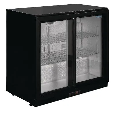 Polar G-Series Back Bar Cooler With 2 Sliding Doors 208ltr