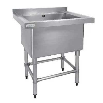 Vogue St/St Deep Pot Sink - 770mm (w) X 600mm (d) (90mm Drain)