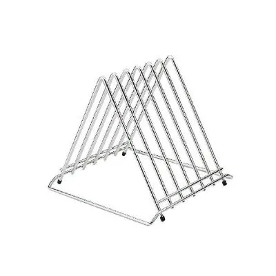 Hygiplas Chopping Board Rack Triangle St/St ; 6x 30mm Slots