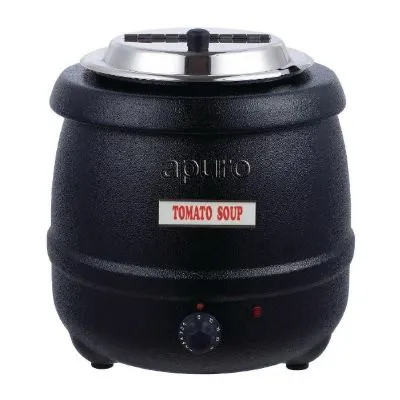 Apuro Black Soup Kettle - 10ltr - Aus Plug