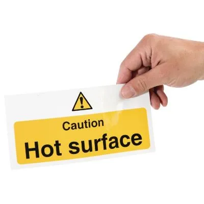 Vogue Caution Hot Surface Sign