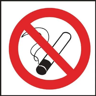 No Smoking Symbol - Single (self-Adhesive)