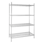 Vogue Flat Pack 4 Shelf Unit - 610x1220mm