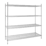 Vogue Flat Pack 4 Shelf Unit - 610x1830mm