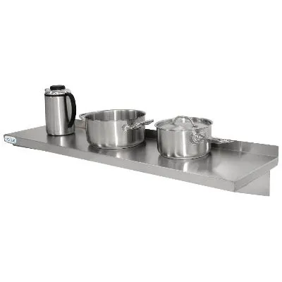 Edlp Vogue Wall Shelf With Brackets St/St - 900x300mm 35 1/2x12"