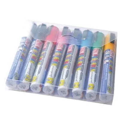 Set Of 8 Zig Posterman Narrow Chisel Point Markers