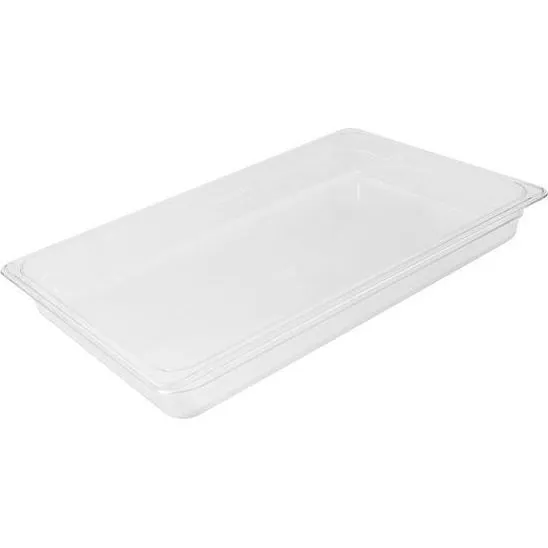 1/1 Size Clear Polycarbonate Food Pan (200mm D, 25.59lt)