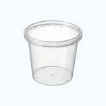 230ml Round Clear Pp Tamper Evident Container [pack 20]