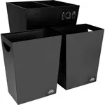Recycle Waste Bin Black 2x3.8Lt