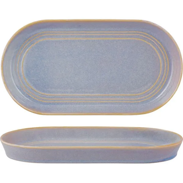 Urban Loft Azure Blue Oval Serve Platter 310x165mm