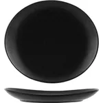 Black Oval Coupe Plate 210mm