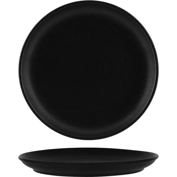 Black Round Coupe Plate 240mm